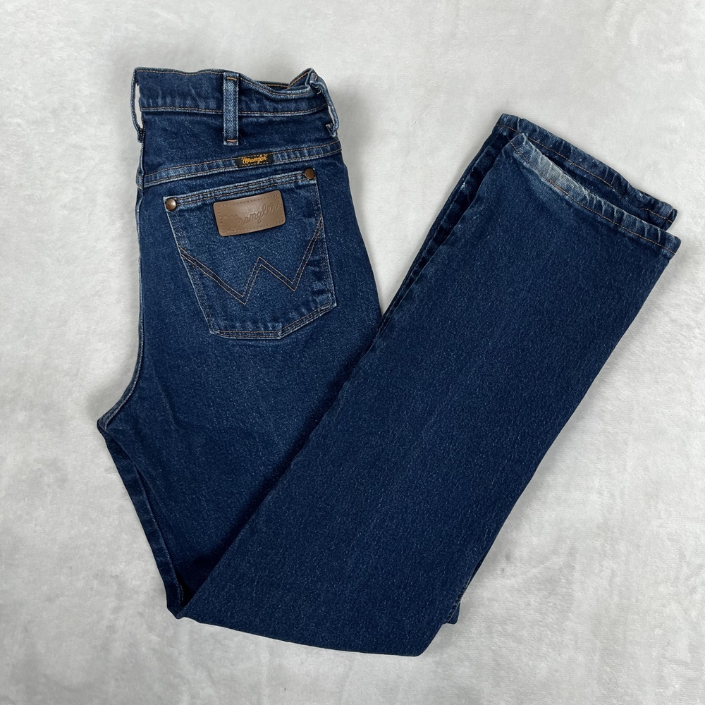 Vintage Wrangler 937STR Jeans Mens 32x32 Blue Regular Denim Med Wash